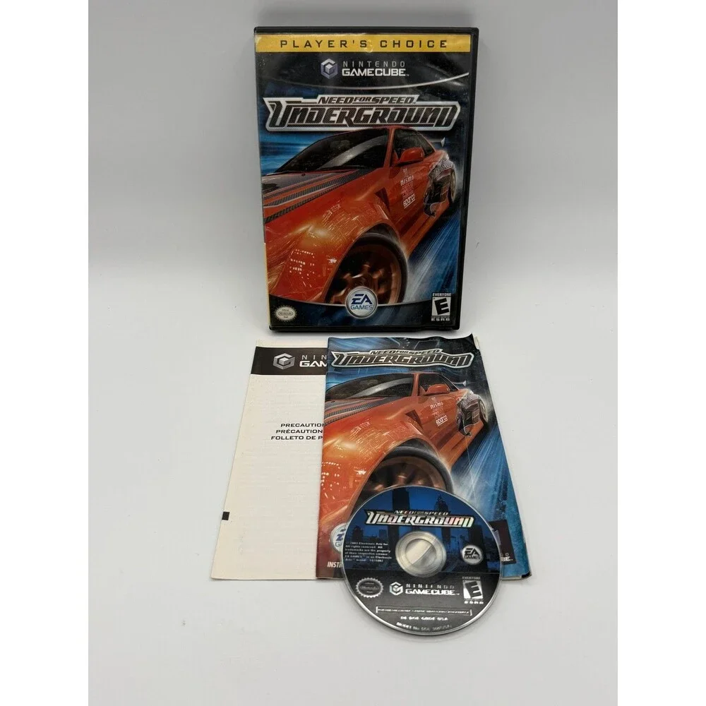Need For Speed Underground Nintendo GameCube Game Player's Choice CIB TESTED